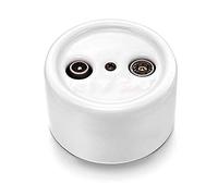 Fontini 30713172 Toma R-Tv/Sat Intermedia Para Instalación en Serie Porcelana Blanca