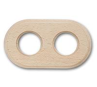 Fontini 31-802-00-2 - Marco madera haya 2 elemento colonial natural pack