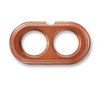 Fontini garby - Peana p/tubo/cbl. 2 elemento horizontal madera miel