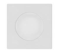 Fontini - Obturador blanco DOM con placa simple blanca - Sobriedad e integración perfecta