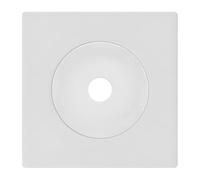 Fontini Salida de cable blanco DOM con placa simple blanca - Discreción y diseño limpio para sus instalaciones