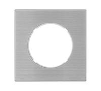 Fontini - Vaya y viene de aluminio con mando cromado DOM y placa simple metalizada gris - Elegancia y funcionalidad atemporales