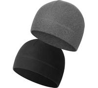 FonVan 2 Piezas Gorro de Ciclismo para Hombre Mujer, Térmicos Ciclismo Skull Cap, Transpirable Gorros para Deportes de Invierno, Caliente Gorra Debajo del Casco, Gorro Bajo Casco para Running, Moto