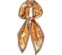 FonVan Pañuelo de Satén Para Mujer, Pañuelo de cabeza, Bufanda Del Bolso De La Hembra, Multifunción Seda Fulares, Panuelos para la cabeza (Yellow Colorful Flower)