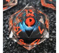FONVGOGO DND Juego de Dados de Resina Dungeons and Dragons Dados 7 Unidades Poliédrico Dado con Caja de Regalo DND Dice Set