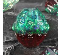 FONVGOGO DND Juego de Dados de Resina Dungeons and Dragons Dados 7 Unidades Poliédrico Dado con Caja de Regalo DND Dice Set