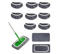 Fonyiunce 10 Piezas Mopa de Microfibra Compatible, Recambio Mopa Lavable, Almohadillas de Microfibra para Limpieza, Reutilizables Paños para Mopa Microfibra, per la Pulizia dei Pavimenti