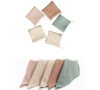 Fonyiunce 5 Piezas Muselinas Bebe Algodon, 23x22cm, Gasas para Bebes Nacidos, Toallas De Muselina, Extra Suave, Arrullo Bebé y Regalo Recién Nacido