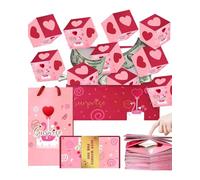 Fonyiunce Explosion Box, Caja de Regalo de Explosión Emergente, C-aja de Regalo Sorpresa, DIY Explosión Caja de Regalo, Explosio Box Creativa, para Cumpleaños, Aniversario, Navidad, Día Madre