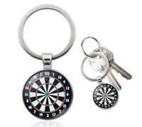 Fonyiunce Llavero Dardos, Llavero, Mosqueton Llavero, Decoración De Dardos, Accesorios para Dardos, Llavero Amantes Del Juego De Dardos, Adecuado Como Regalo y Decoración