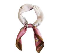 FONYVE Pañuelo de satén para mujer, tacto sedoso, cuadrado, mediano, cubrecabello, 70 cm