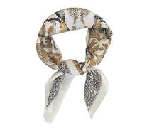 FONYVE Silk Feeling Scarf Medium Square Satin Head Wrap for Women 27.5 inches