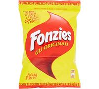 Fonzies - Juego de 24 aperitivos de maíz con queso (100 g, patatas fritas con maíz italiano)