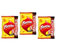 Fonzies - Juego de 27 aperitivos de maíz con patatas fritas para 9 bolsas de 23 g de queso