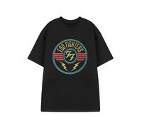Foo Fighters Camiseta para Hombre Luchadores | Rayo Negro Manga Corta | Camiseta gráfica para fanáticos de la música | Mercancía Oficial de la Banda de Rock | Ropa de música Alternativa