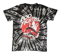 Foo Fighters Camiseta Speeding Bus Band Logo Nuevo Oficial Unisex Negro Dye Wash, Negro , XXL