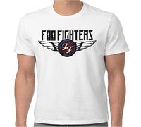 Foo Fighters Camiseta Wings para Hombre en Blanco