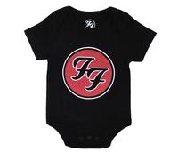 Foo Fighters Crezca El Bebé Ff Band Logo Nuevo Oficial Negro 0 To 24 Months Size Large (12 months)