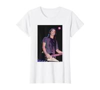 Foo Fighters Dave Grohl En Vivo por Andy Willsher Camiseta, Mujer, Blanco, XS