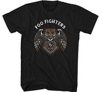 Foo Fighters FEA Owl Mens Camiseta Suave - Negro - XX-Large