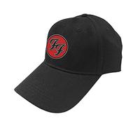 Foo Fighters Gorra De Beisbol FF Band Logo Nuevo Oficial Negro Unisex Size One Size