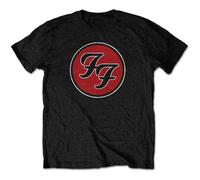 Foo Fighters Kids T Shirt FF Band Logo Nuevo Oficial Negro Ages 1-12 Yrs Size Medium (7/8 Yrs)