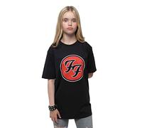 Foo Fighters Kids T Shirt FF Band Logo Nuevo Oficial Negro Ages 1-12 Yrs Size Medium (7/8 Yrs)