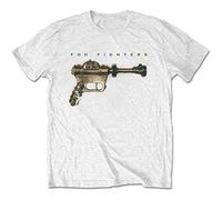 Foo Fighters - T-Shirt # S Unisex White # Ray Gun