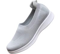 Fooceoute Zapatos Casuales sin Cordones para Mujer,Zapatos Tejer Mujer,Zapatos ortopédicos Tejidos Transpirables,Non Slip,Exterior y Interior,Ligeros Cómodos,para Embarazadas Pasear Caminar