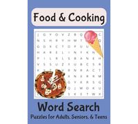 Food and Cooking Word Search Puzzle Book: Word Search with Easy to Read Print about Food, Cooking, Spices, and More | 6x9 inches, 110 pages | 50+ puzzles…Gift for Vacations, Holidays, and Free Times