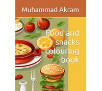 Food and snacks colouring book