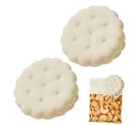 Food Bag Clips, Cookie Shape Sealing Tools, Reutilizable Snack Locking Clip, Freshness Airtight Closure, Compact Size, for Home Storage and Outdoor Travel, 2,32 x 1 x 2,33 pulgadas