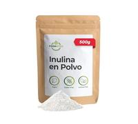 Food Bites Inulina de Cadena Larga 500g - Inulina de Achicoria en Polvo 100% Pura - Fibra Prebiótica Vegana y Sin Gluten - Fibra Soluble para Estreñimiento