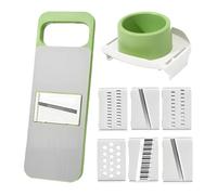 Food - Cortador Manual - Profesional Verduras | Rebanar, Rallar Y Pelar - Herramienta De Cocina Para Zanahorias, Patatas, Cebollas, Limones, Queso Y Más