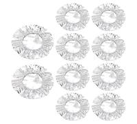 Food Covers - 10 Pack Reusable Aluminum Foil Bowl Lids for Kitchen Use | Elastic Food Container Cover, Perfect for Bbq Picnic Party Outdoor Storage Bread Proofing Leftover Dishes, 20cm Aluminum Foil