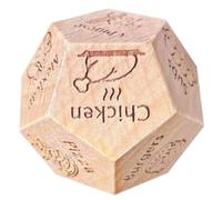 Food Dice - Game Dice | Dice de fecha de 12 días | Pareja Food Dice Decider, Wood Dice for Her Him Parejas, Dice de decisión de noche divertida, Dice de decisión de cena - Dating Dinner Choice Dice