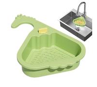 Food Drainer, Sink Catcher, 11.02x8.27x3.15 Inches Faucet Filter, Removable Strainer Basket, Easy-Mount Corner Design, for Kitchen Garbage Fruit Salad Cooking Daily Waste Disposal