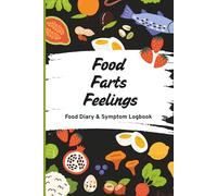 Food Farts Feelings Food Diary And Symptom Logbook: Daily Meal and Digestive Journal with Mood Scale, Symptom, Sleep, Exercise, Medication Tracking, and Notes to Support Gut Health and IBS Management