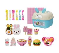 Food Feeding Toy Playset, Pretend Simulation Accessories, Interactive Educational Role Play Kit, Creative Supplies, Suitable for Little Girls Kids Birthdays Homes Nurseries Kindergartens Classrooms