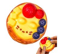 Food Fidget Toy, Tart Stress Reliever, Sensory Gadget with Build, Kids Adults Students Workers Accessory with Playful Style, Home Office School Travel Device with Compact Design