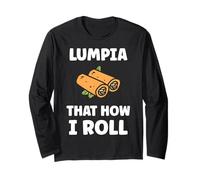 Food Funny Spring Rolls Simple Quote Lumpia That How i Roll Manga Larga
