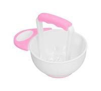 Food Grinder Bowl - Food Masher Bowl Set - Fruit Crusher With Grinding Rod, Kitchen Grinder Container, Non-Slip Foodd Mill Bowll, Portable Foods Masher Maker, Anti-Scalding Foods Crusher