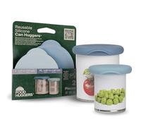 Food Huggers Juego de 2 fundas de silicona para latas, tapas de silicona reutilizables de grado alimenticio para latas, sellado hermético que mantiene la comida fresca, sellador de tarros ecológico y