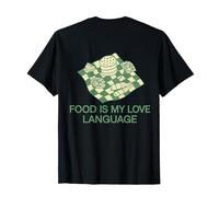 Food is My Love Language Picnic Vintage Comida con Texto en alemán Camiseta