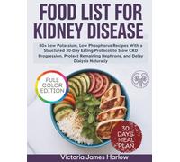 FOOD LIST FOR KIDNEY DISEASE: 80+ Low Potassium, Low Phosphorus Recipes with a Structured 30-Day Eating Protocol to Slow CKD Progression, Protect Remaining Nephrons, and Delay Dialysis Naturally
