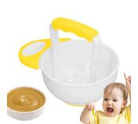 Food Mash Bowl - Non Slip Food Mill Bowl, Foods Masher Bowls Set, Foods Serving Bowls With Grinding Rod, Foodd Serving Bowll With Grinding Rod | Anti Scalding Foodd Crusher For Kids