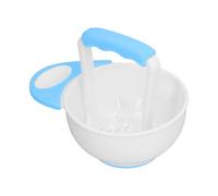 Food Mash Bowl - Non Slip Food Mill Bowl, Foods Masher Bowls Set, Foods Serving Bowls With Grinding Rod, Foodd Serving Bowll With Grinding Rod | Anti Scalding Foodd Crusher For Kids