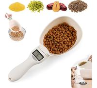 Food Measuring Scoop Scale, Digital Measuring Spoon Scale Scale Highly Accurate Measuring Spoon Scale With LCD Screen Display And Replaceable Spoons, For Kitchen/Pet Food Measuring Scoop 800g (1 pcs)