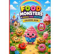 Food Monsters & Magical Food Creatures Coloring Book for Kids: Fun and Adorable Cartoon Food Monster Adventures to Color | Cute Fantasy Scenes for Boys & Girls Ages 6-15