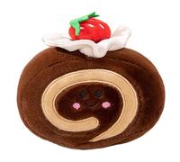 Food Plush Toy - Cute Stuffed Cake Plush Roll Doll, Soft Dessert InspiredPlushie, Decorative Room Accent Cushion Toy, Bedroom Living Room Aesthetic PlushDecoration Piece, Playful Home Decor Item